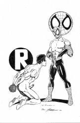 dick_grayson, peter_parker, robin_(dc), spider-man, dc