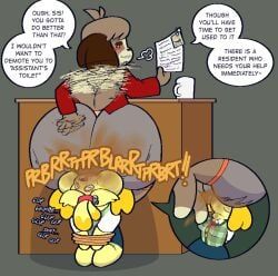 digby_(animal_crossing), isabelle_(animal_crossing), animal_crossing, nintendo, ti-ling