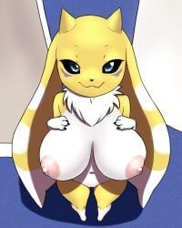 digimon_(species), fenekmon, renamon, terriermon, bandai_namco