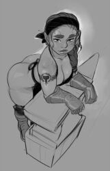 dungeons_and_dragons, incase, 1girls, ass, bent_over