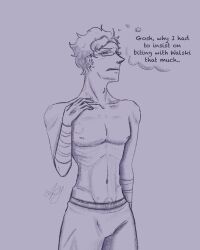 kowalski, studio_investigrave, adams_apple, after_sex, bandaged_arm