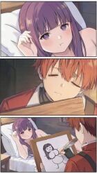 fern_(sousou_no_frieren), stark_(sousou_no_frieren), sousou_no_frieren, 1boy, 1girls