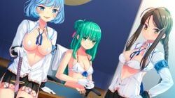 onabuta_ikuko, reizeiin_touka, tadasugawa_rei, nukigee_mitai_na_shima_ni_sunderu_watashi_wa_dou_surya_ii_desu_ka?, original