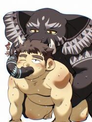 tokyo_afterschool_summoners, 41raco, shirako_(kirupi), 2boys, anal
