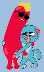 gumball_watterson, hot_dog_guy, cartoon_network, the_amazing_world_of_gumball, chimeracocks