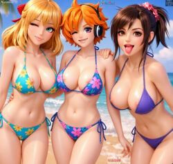 fiora_(xenoblade), tifa_lockhart, tifa_lockhart_(shining_spirit), vegapunk_lilith, final_fantasy