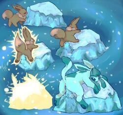 eevee, eeveelution, generation_1_pokemon, generation_4_pokemon, glaceon