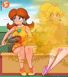 princess_daisy, princess_peach, mario_(series), mario_tennis, nintendo