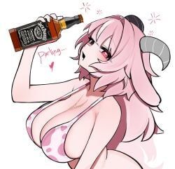 femme_soule, pukey_goddess_shot_trick, silenzuka, 1girl, bikini