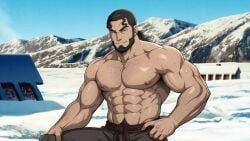 thors_snorresson, vinland_saga, abs, beard, black_hair