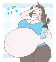 wii_fit_trainer, wii_fit_trainer_(female), wii_fit, 1girls, ;d