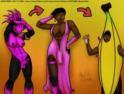 agony_(ahsum_spy-d), ahsum_spy-d, abs, areolae, banana