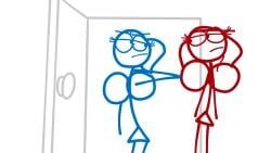 lavender_(dick_figures), oc, scarlet_(dick_figures), chick_figures, dick_figures