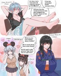 ginko_sakata, gintoki_sakata, katsura_kotarou, zurako, disney