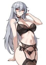 specter_(arknights), arknights, fangs_(fangs_art), black_bra, black_garter_belt