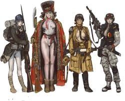armageddon_steel_legion, astra_militarum, death_korps_of_krieg, guardswoman_(warhammer_40k), imperial_guard