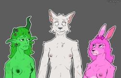 green_(sprunki), pink_(sprunki), pinki_(sprunki), vineria_(sprunki), wenda_(sprunki)
