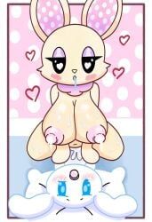 milk_(character), cinnamoroll_(series), sanrio, cyka, 1boy