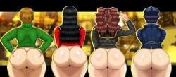 amagi_yukiko, chie_satonaka, kujikawa_rise, naoto_shirogane, rise_kujikawa
