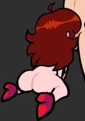 girlfriend_(friday_night_funkin), friday_night_funkin, lulufu, auburn_hair, blowjob