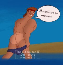 hercules_(character), hercules_(disney), 1boy, anus, ass