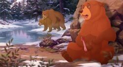 kenai_(brother_bear), brother_bear, disney, sketch_houndog, anatomically_correct