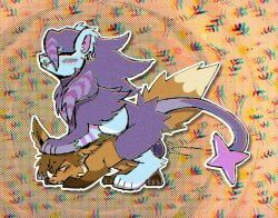 eevee, generation_1_pokemon, generation_4_pokemon, luxray, pokemon_(species)