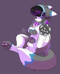protogen, m1lkb4rk, 3_toes, animal_genitalia, digitigrade
