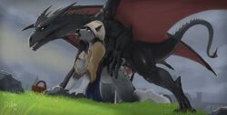mythology, abdominal_bulge, ambiguous_penetration, anthro, anthro_on_feral