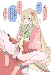 kaguya_(cho_kaguya-hime!), sakayori_iroha, cho_kaguya-hime!, 2girls, blonde_hair