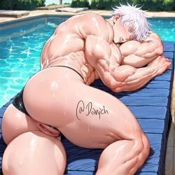 gojou_satoru, jujutsu_kaisen, bubble_ass, bubble_butt, cuntboy