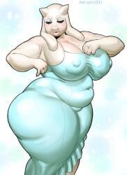 toriel, undertale, arachnoid888, 1girls, adjusting_clothes