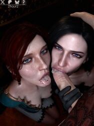 triss_merigold, yennefer, cd_projekt_red, the_witcher_(series), the_witcher_3:_wild_hunt