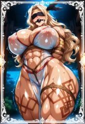 amazon_(dragon's_crown), patreon, gaddariat, 1girl, arms_bound