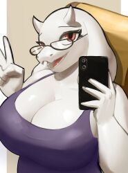 toriel, undertale, arakira, anthro, big_breasts