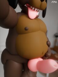 sparky_(fnaf), fnafpornartist, animal_genitalia, animal_penis, anthro