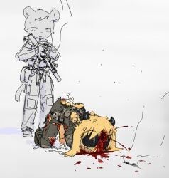 bravobunny, after_anal, anthro, bear, blood