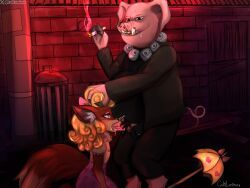 foxy_loxy, chicken_little, caliluminos, age_difference, alley