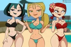 bridgette_(tdi), gwen_(tdi), zoey_(tdi), cartoon_network, total_drama_island