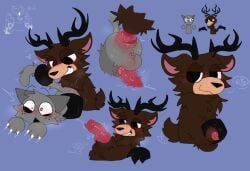 deer_(99_nights_in_the_forest), gray_(sprunki), 99_nights_in_the_forest, gametoons, roblox