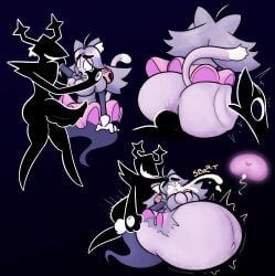 irritable_ghost_(deltarune), mad_mew_mew, mew_mew_(undertale), roaring_knight, deltarune