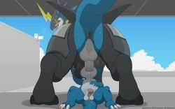 digimon_(species), raidramon, veemon, bandai_namco, digimon