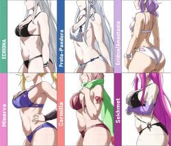 anastasia_hoshin, carmilla_(re:zero), echidna_(re:zero), minerva_(re:zero), pandora_(re:zero)