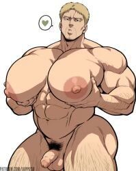 reiner_braun, attack_on_titan, shingeki_no_kyojin, osupp-ai, 1boy