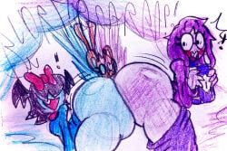 aqua_(deltarune), orange_(deltarune), seth_(deltarune), deltarune, toby_fox