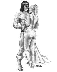 conan, conan_the_barbarian_(series), 1boy, 1girls, ass
