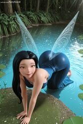 silvermist, disney_fairies, patreon, spicytoonai, 1girl