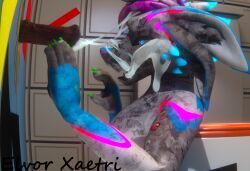 elvor_deuzear, elvor_xaetri_(artist), anthro, blue_body, blue_eyes