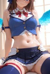 tokino_sora, hololive, kermixx, 1girl, bangs