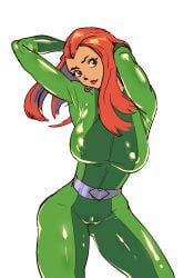 sam_(totally_spies), totally_spies, noon_zac, 1girls, belt